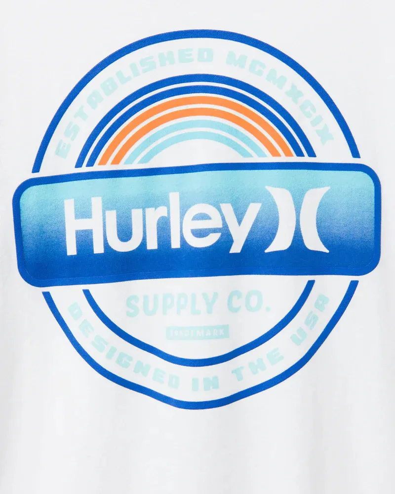 Hurley Everyday Label Short Sleeve Tee White-2