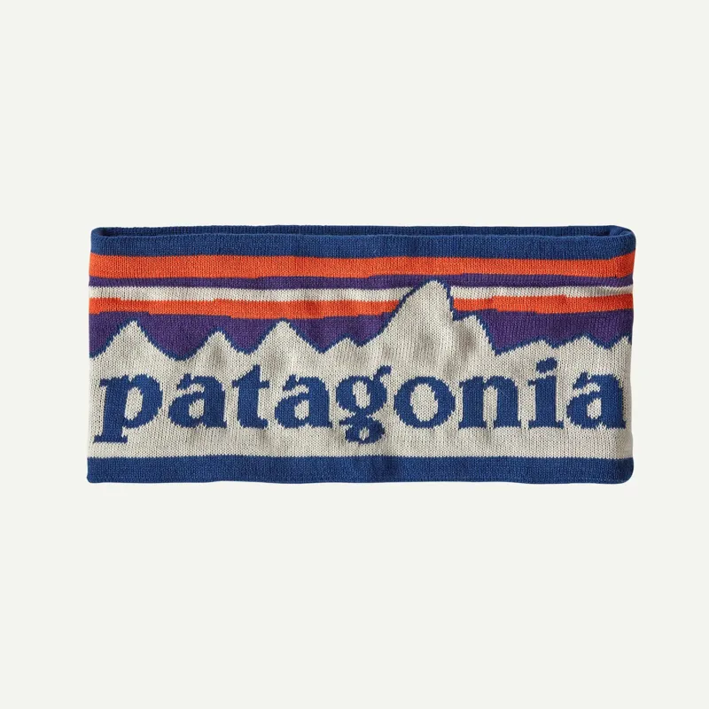 Patagonia Powder Town Headband Fitz Roy Sunrise Knit: Birch White-ALL