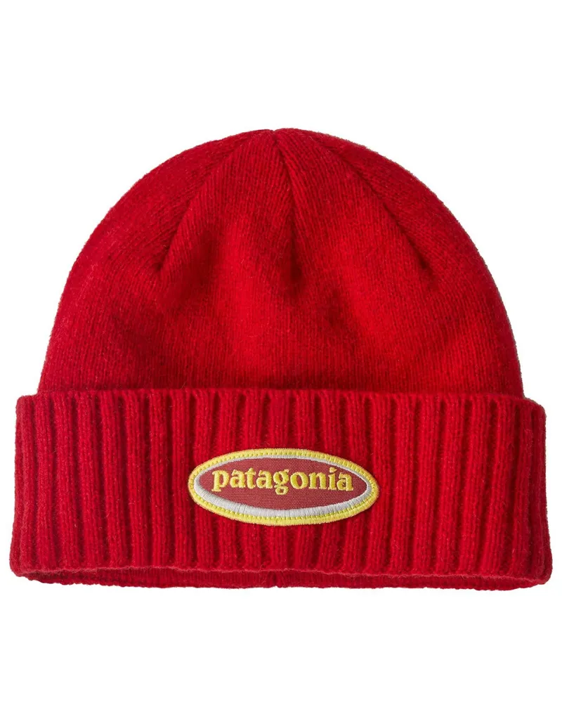 Patagonia Brodeo Beanie Oval Logo: Amanita Red
