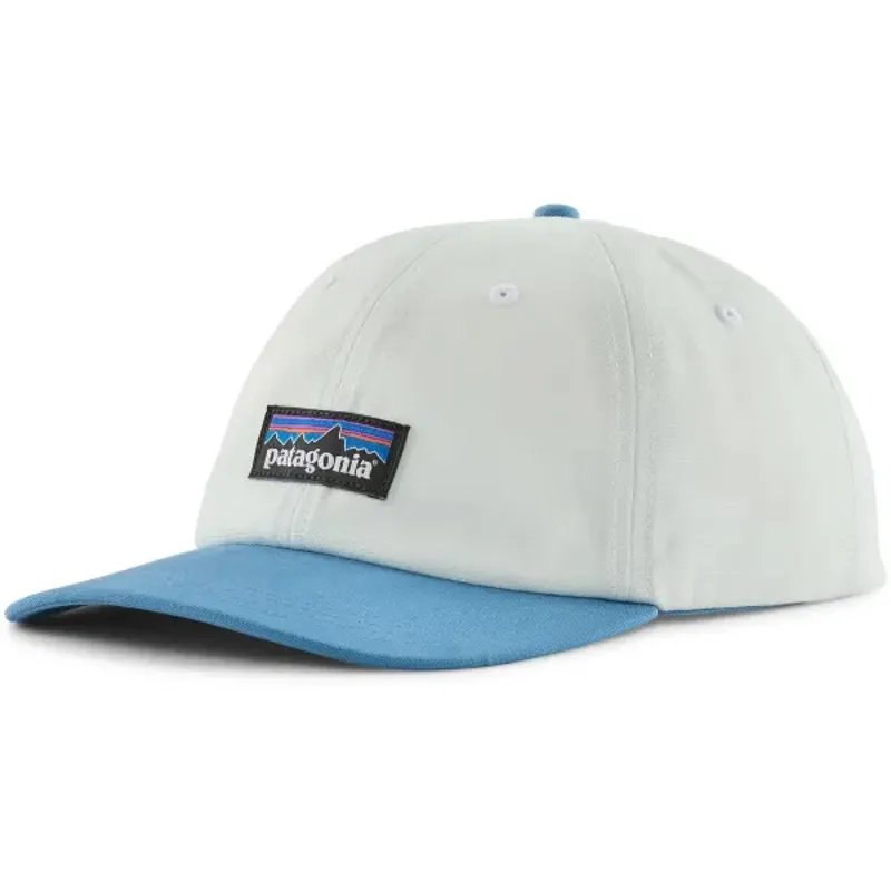 Patagonia P-6 Label Trad Cap White Shore Blue