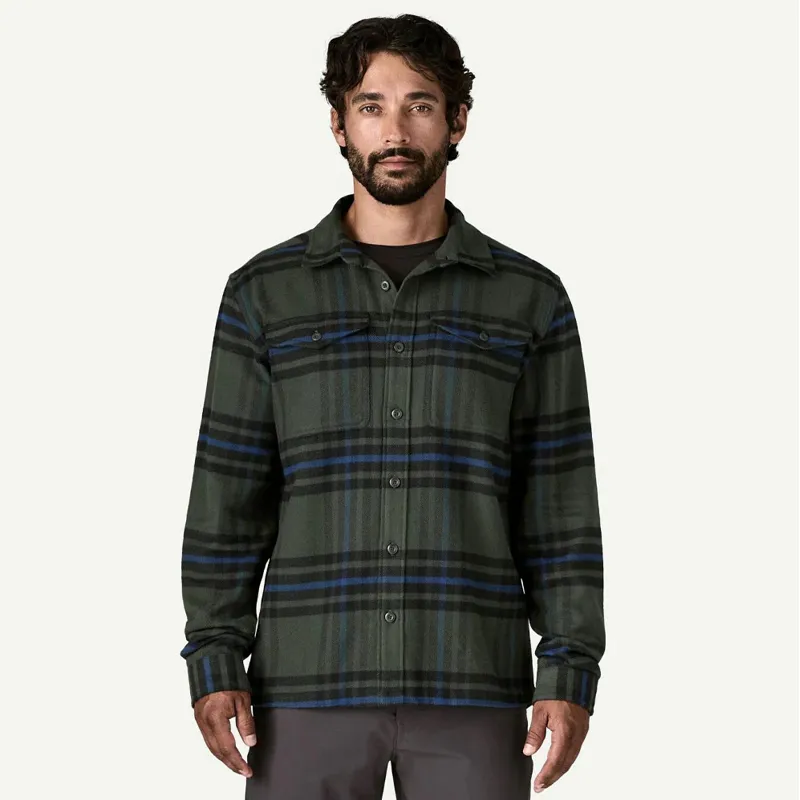Patagonia Fjord Flannel Shirt Catch: Old Growth Green