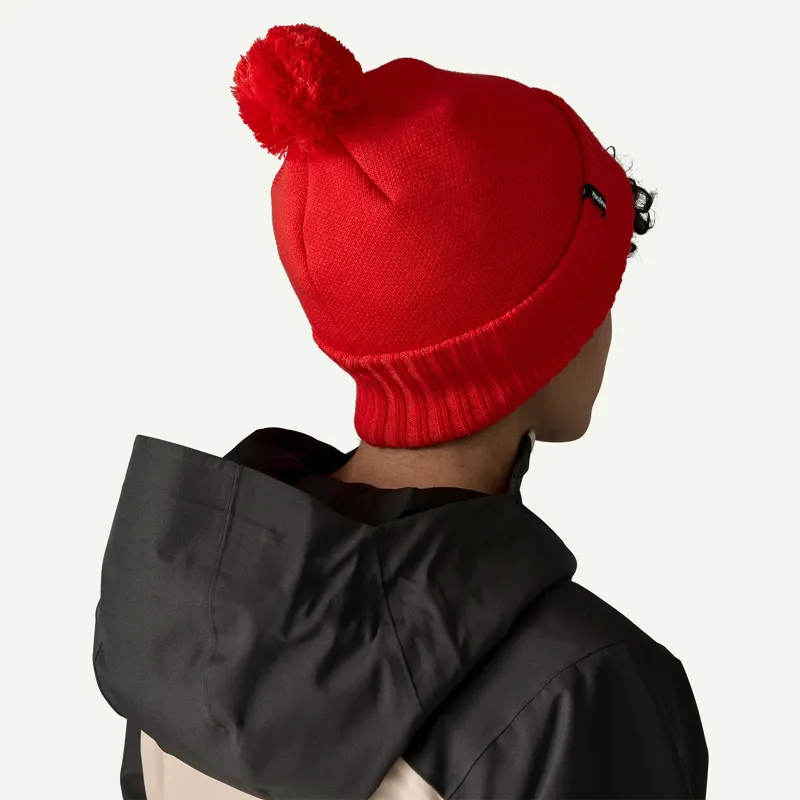 Patagonia Powder Town Beanie Sizzle Red-1