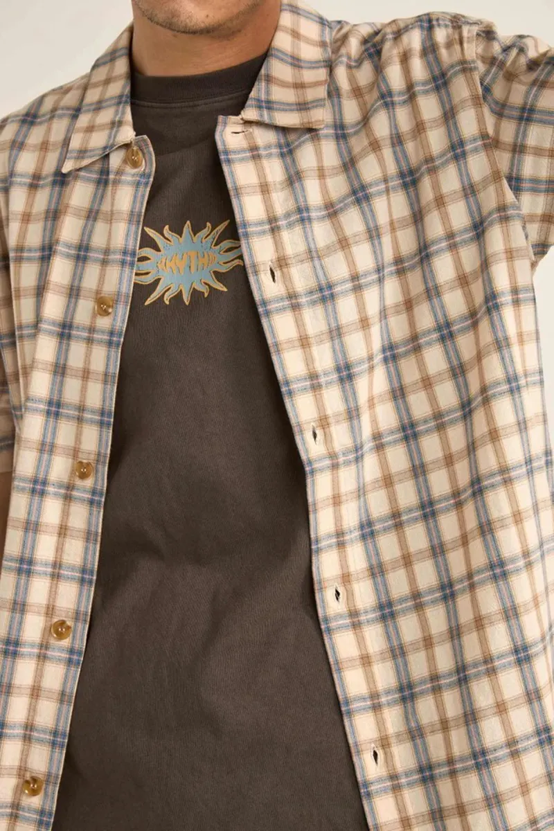 Rhythm Check S/S Shirt Natural-3