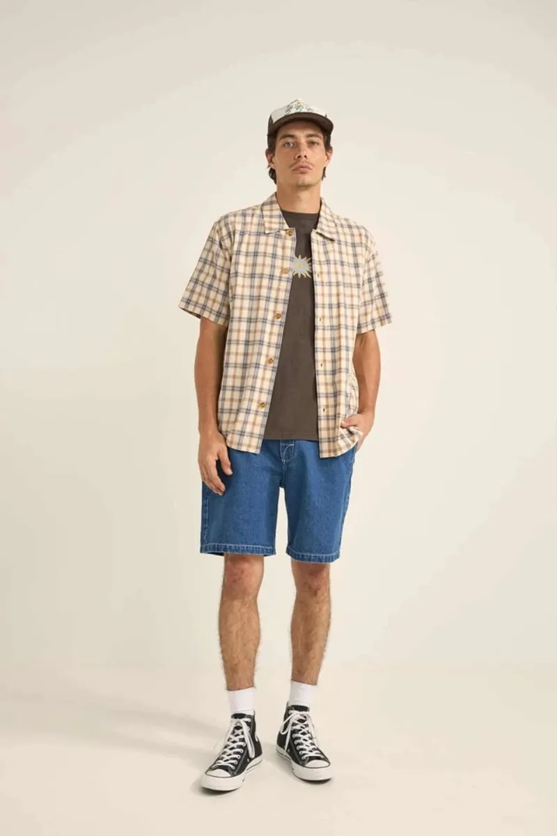 Rhythm Check S/S Shirt Natural-1