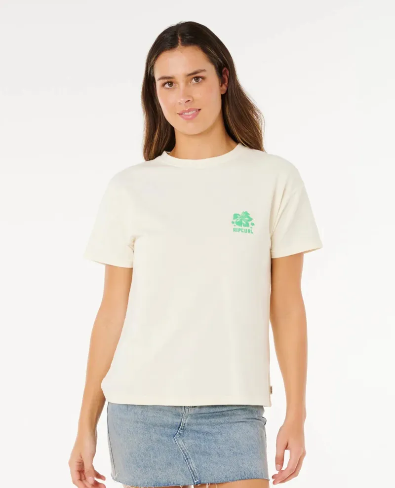 Ripcurl Puff Party Relaxed Tee Bone