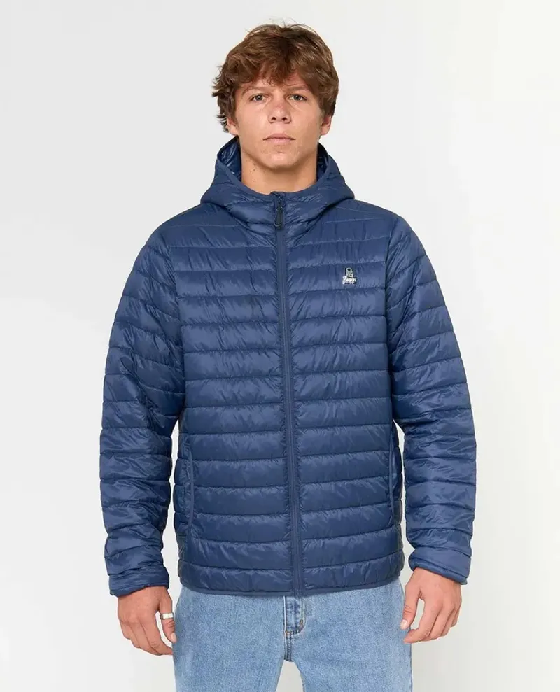 Rip Curl ANTI SERIES SEARCH PUFFER HOOD Navy