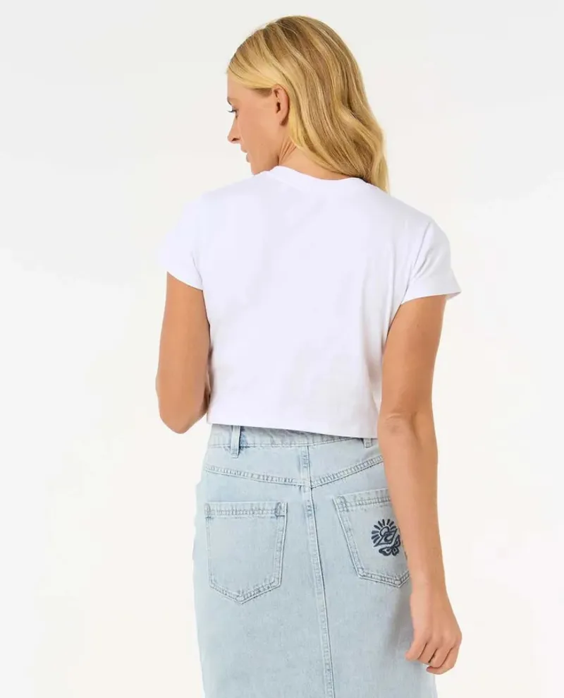 Ripcurl Cala Fitted Tee White-4
