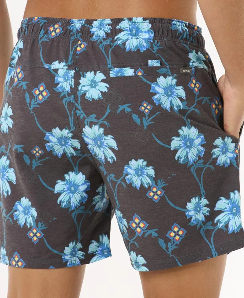 Surf Revival Floral Volley Black-1