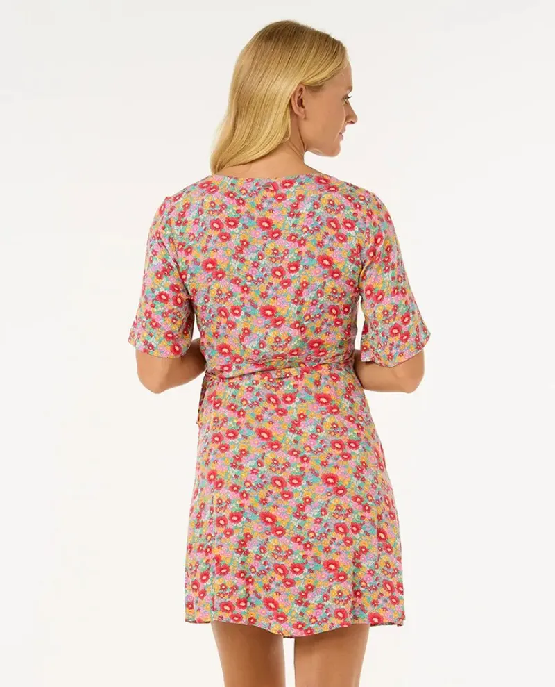 Ripcurl Las Dalias Ditsy Wrap Dress -2