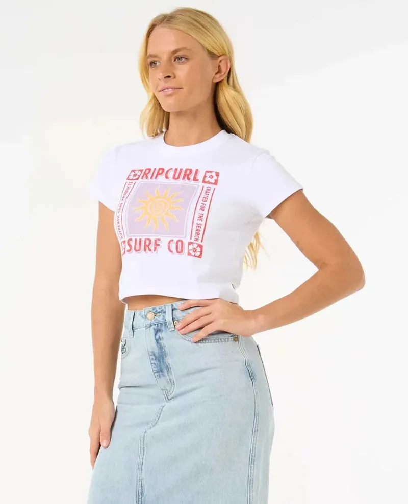 Ripcurl Cala Fitted Tee White-3