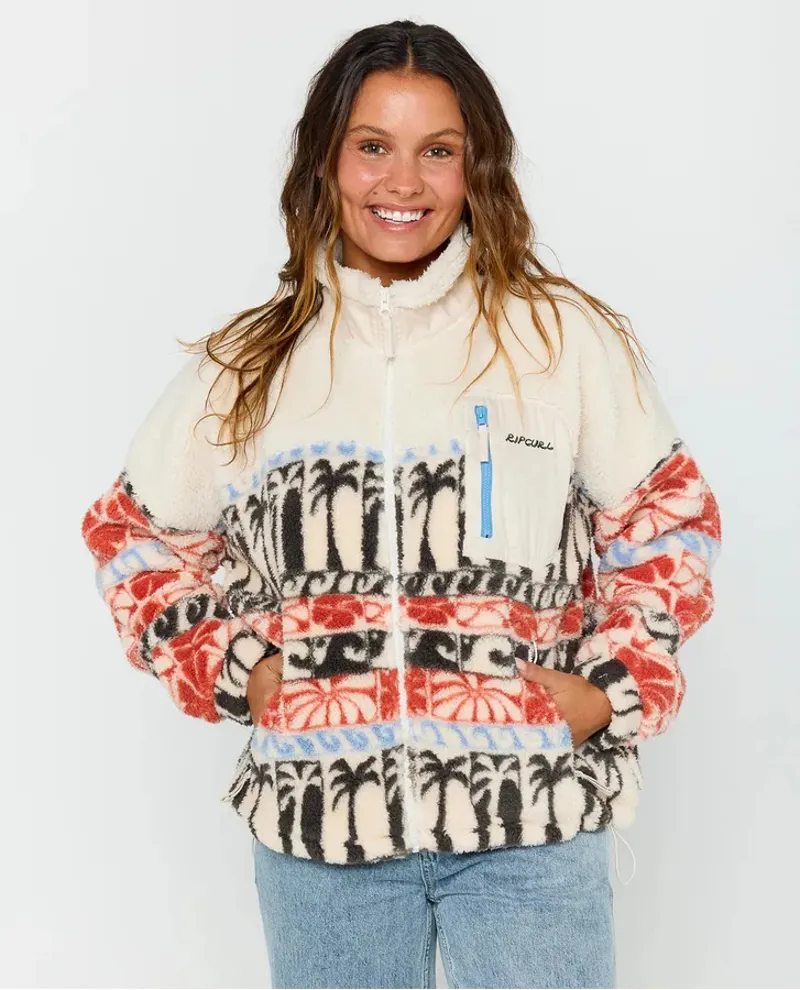 Rip Curl OCEANIC ZIP THRU POLAR FLEECE