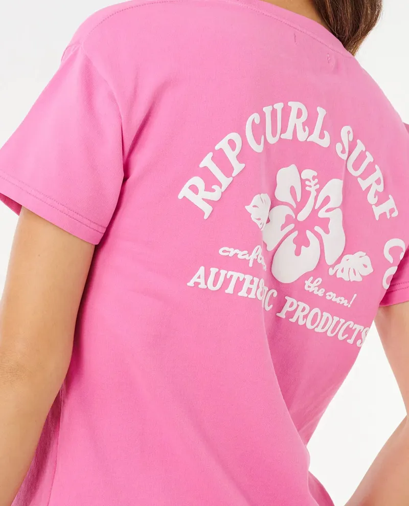 Rip Curl Puff Party Relaxed Tee Hot Pink-2