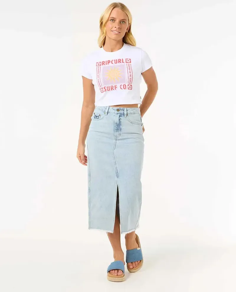 Ripcurl Cala Fitted Tee White-2