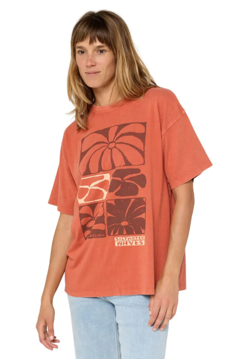 Rip Curl OCEANIC HERITAGE TEE Brick