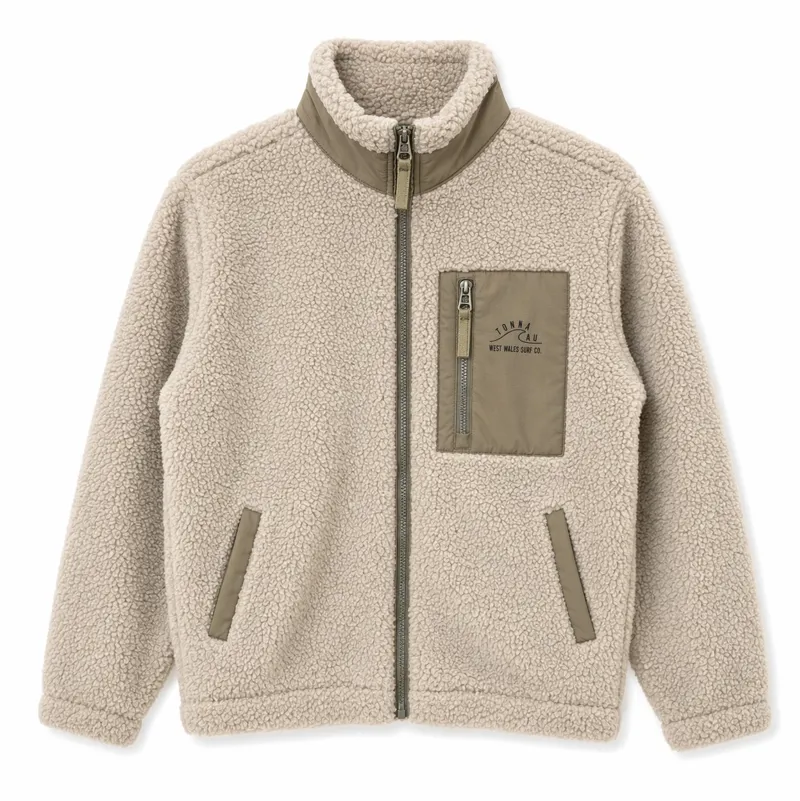 Tonnau Sherpa Fleece Full Zip Sand