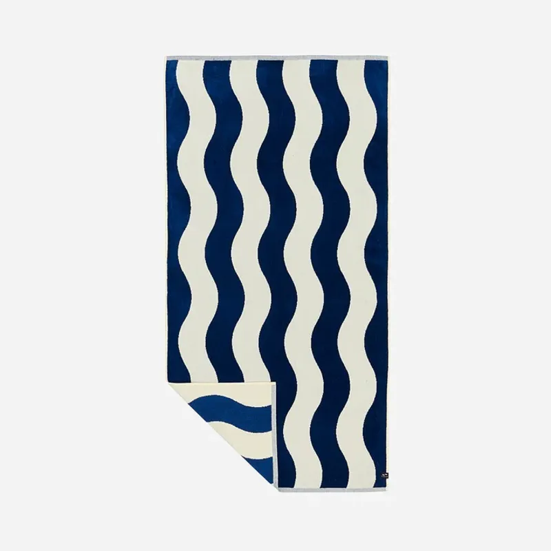 Slowtide Stripe Premium Woven Towel Deep Pool