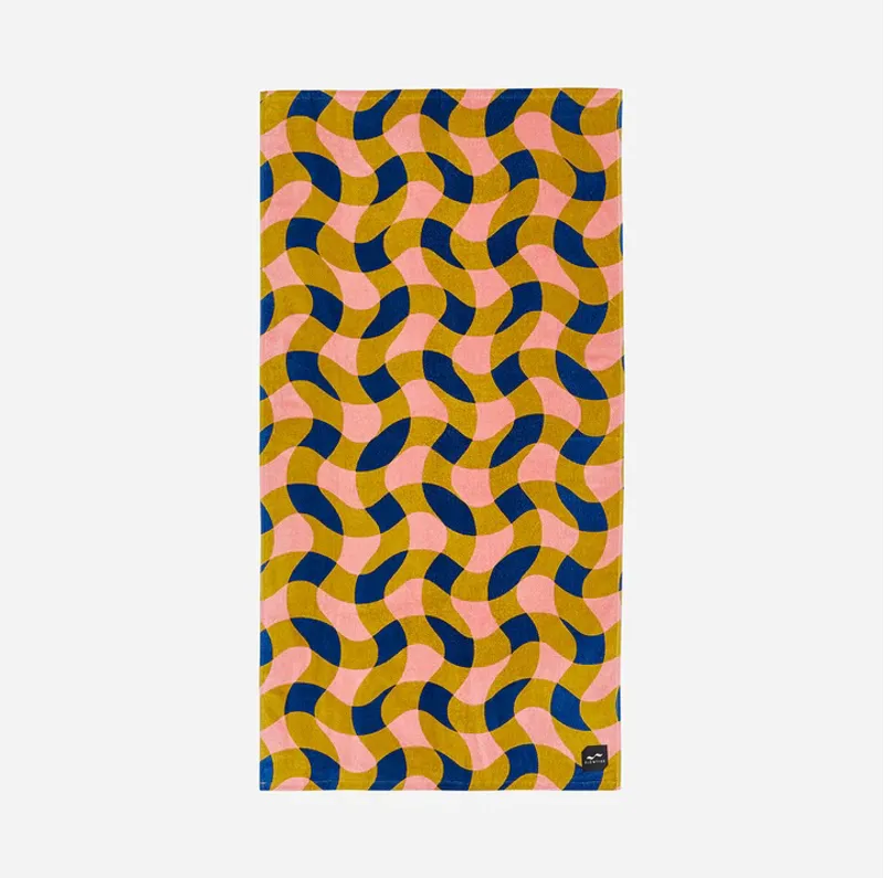 Slowtide Weaver Beach Towel Guava