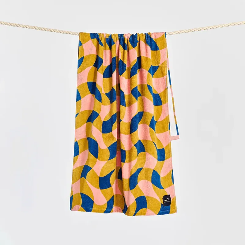 Slowtide Weaver Beach Towel Guava-1