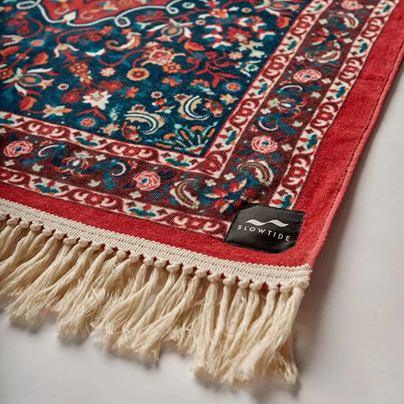 Slowtide Haven Beach Towel Burgandy-2