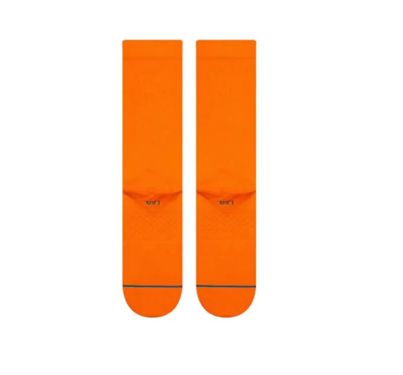 Stance Icon Neon Orange Casual Crew-2