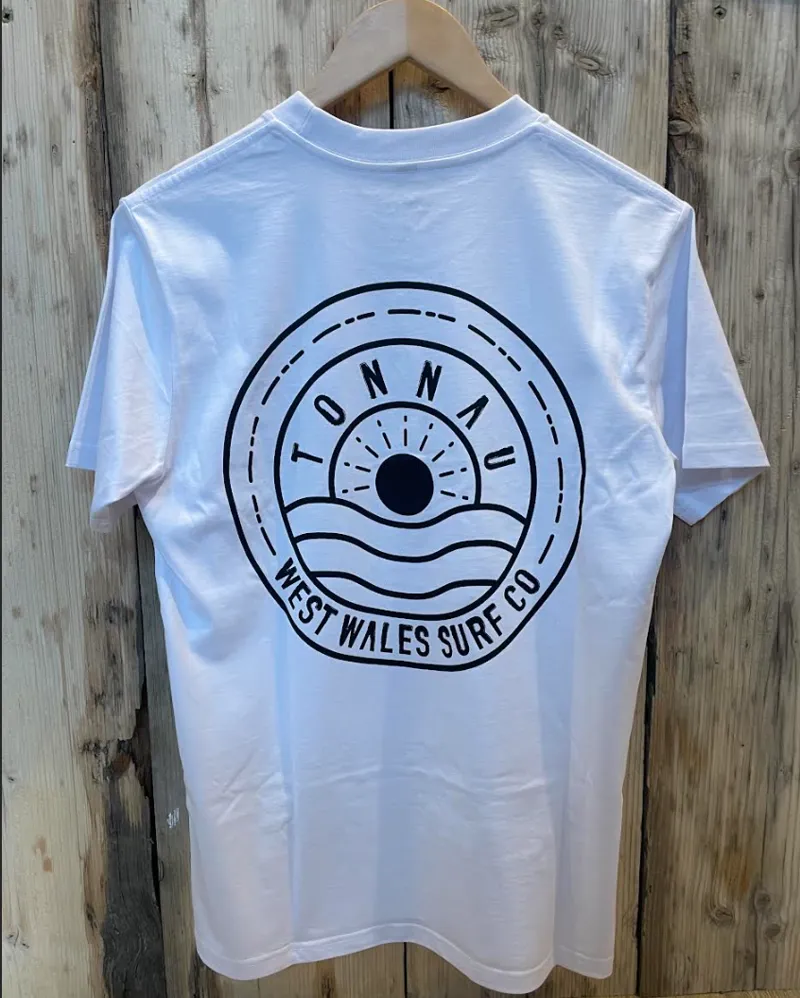 Tonnau Organic Sunset Tee - White-1