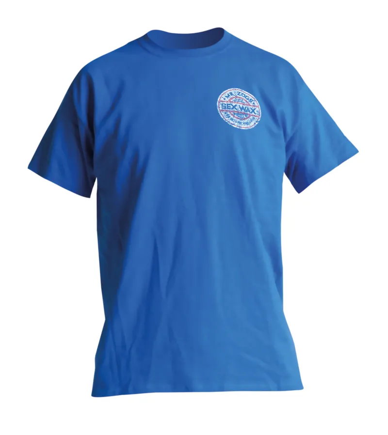 Sexwax T-Shirt Whitewash-Blue-S