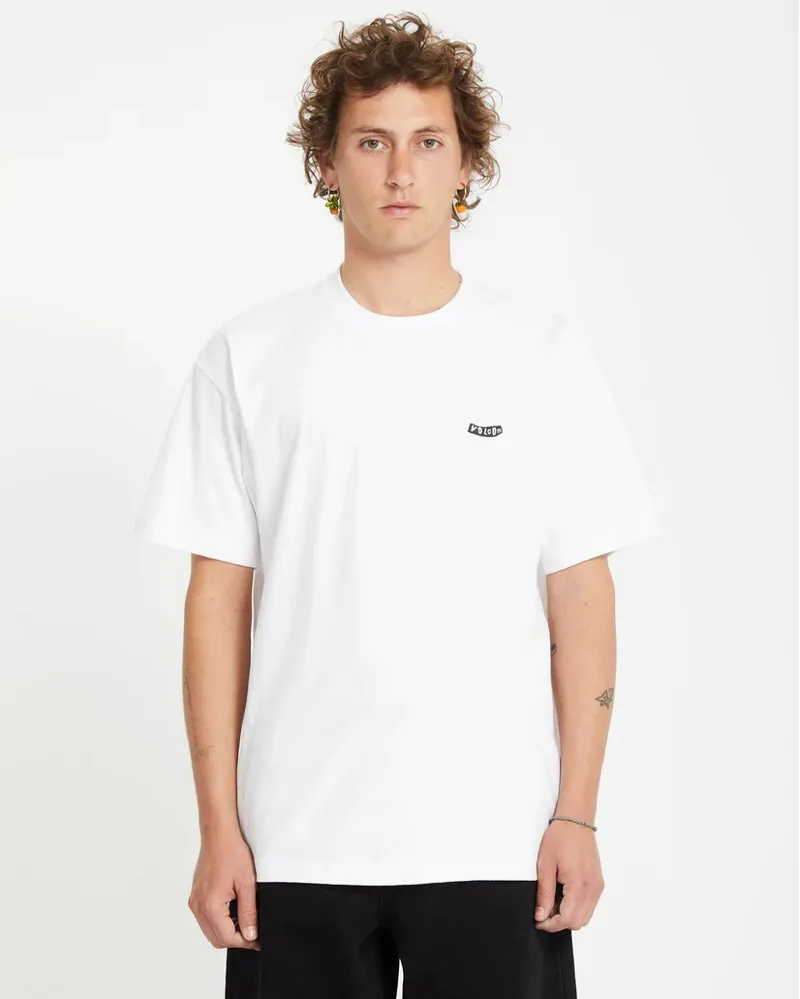 Volcom Pistol Stone Lse Short Sleeve Tee White 