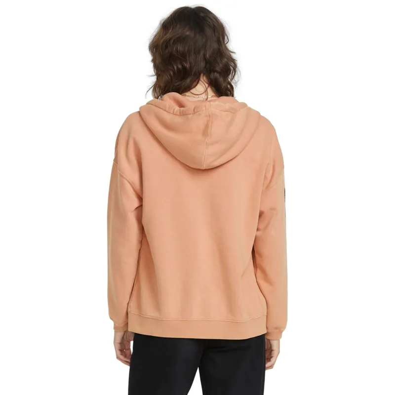 Volcom Stone Art Up Zip Hoodie Sand Brown -2