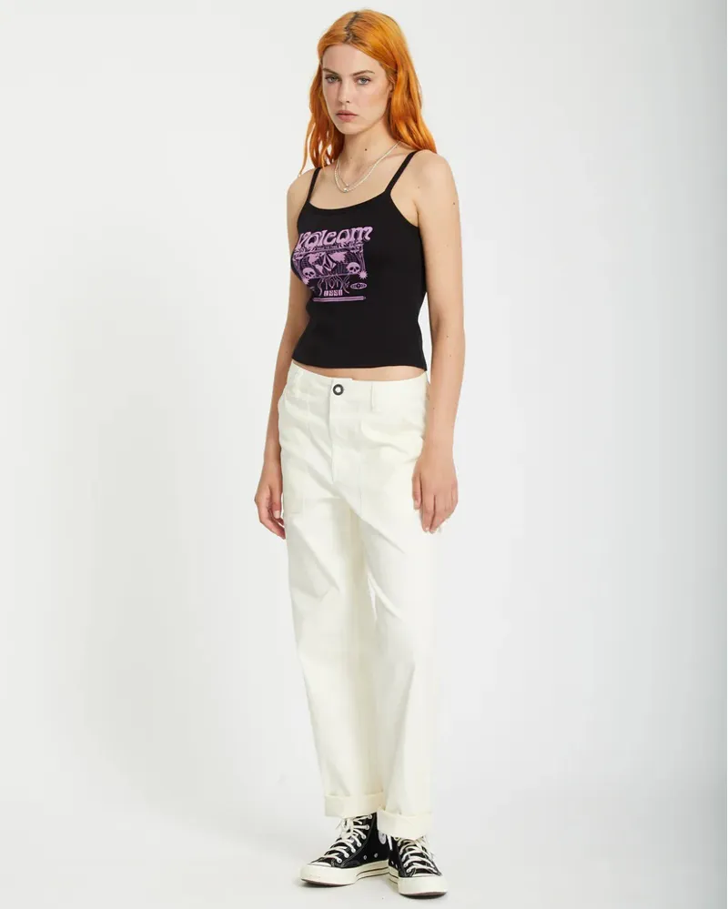 Volcom 1991 Strappy Tank Top Black -1