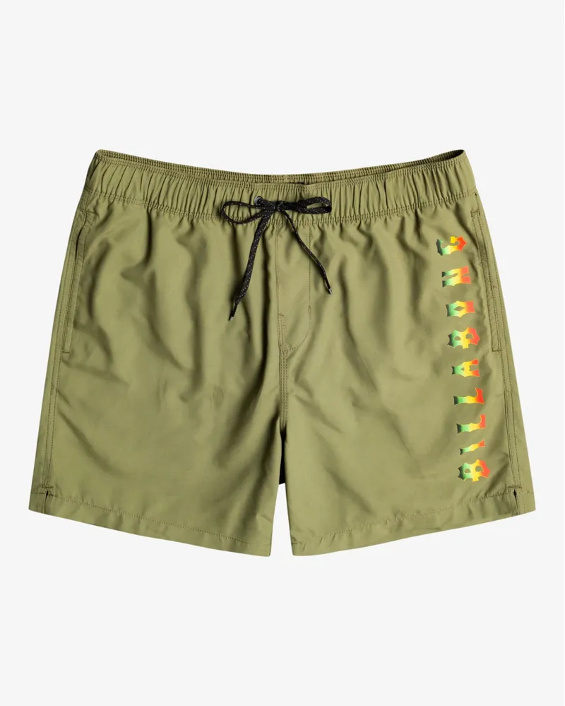 Billabong All Day Heritage Layback 16inch Swim Shorts in Jungle Green