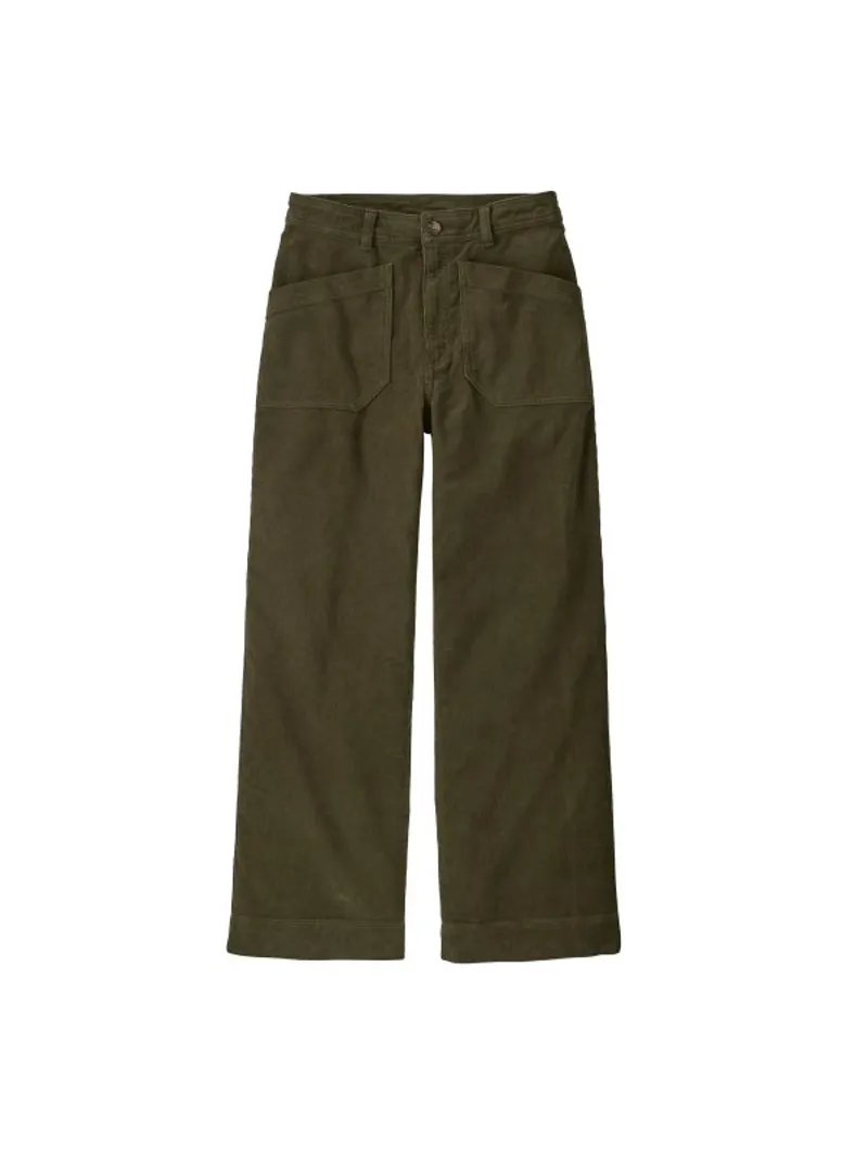 Patagonia Wide Leg Cord Pants Basin Green