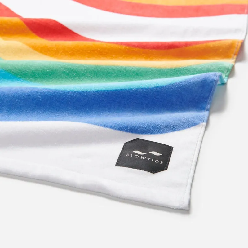 SLOWTIDE ROYGBIV BEACH TOWEL IN WHITE-1