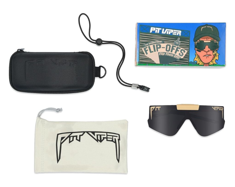 Pit Viper The Sandstorm Flip-Off Sunglasses Smoke Grey-3