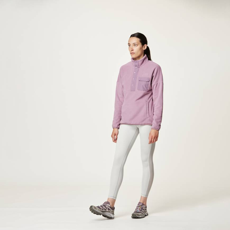 Picture Organic Clothing Arcca 1/4 Fleece Grapeade - Womens Pink Sweatshirt-5