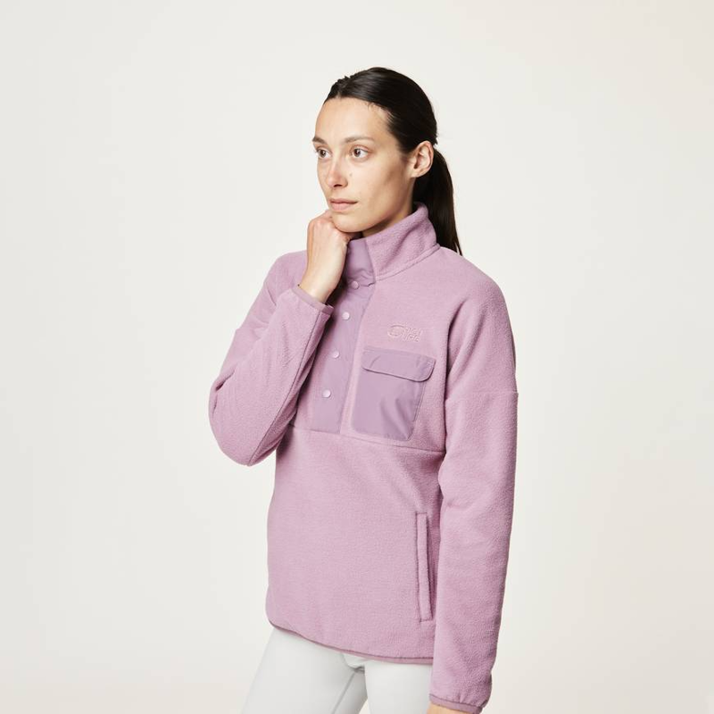 Picture Organic Clothing Arcca 1/4 Fleece Grapeade - Womens Pink Sweatshirt-4