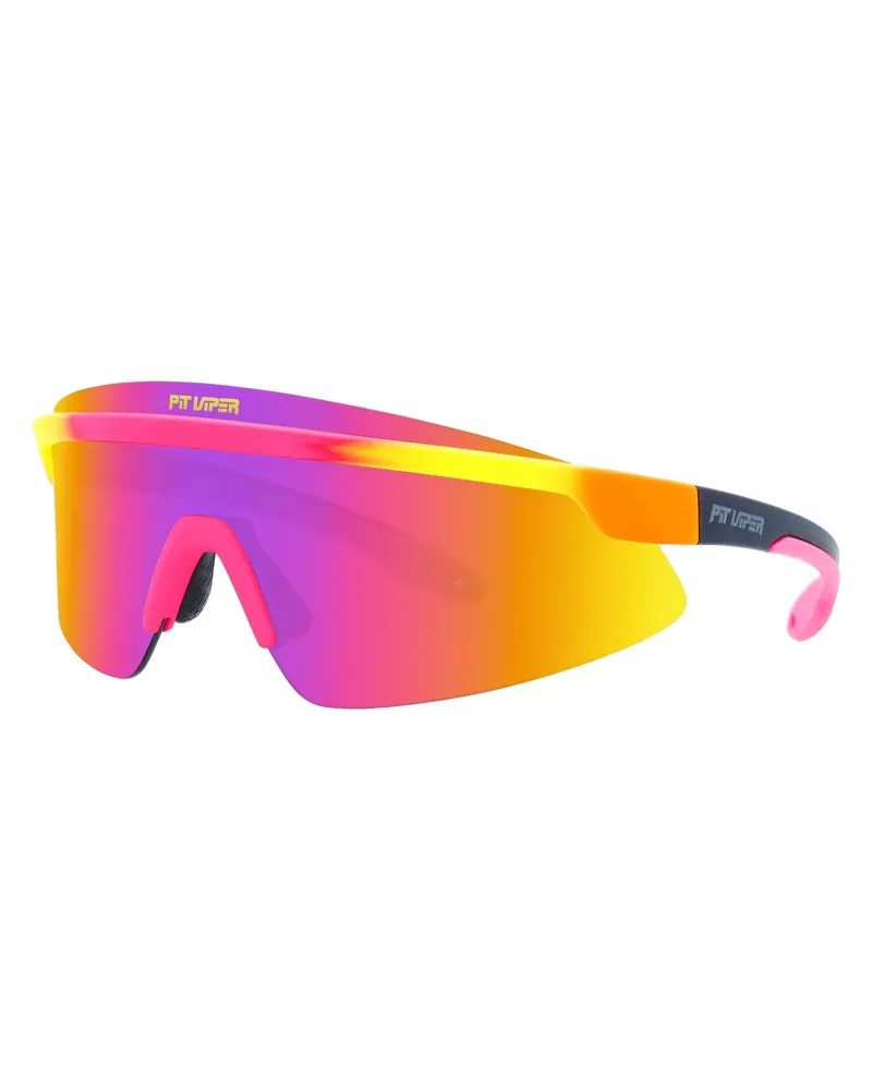 Pit Viper The Italo Skysurfer Pink Sunglasses Brown Polarized
