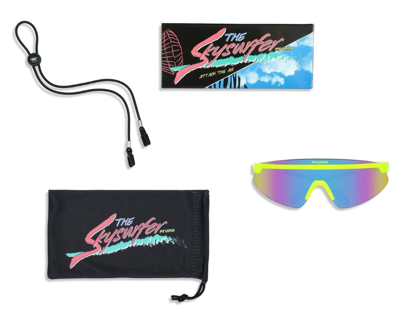 Pit Viper The Sludge Skysurfer Sunglasses Blue Purple Polarized-3