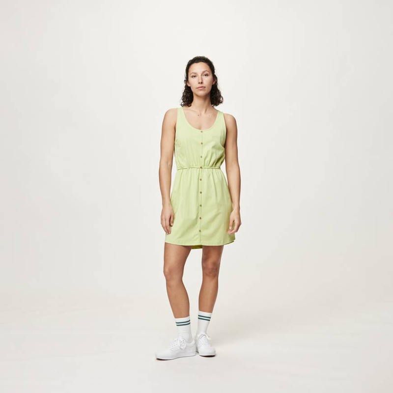 Picture Organic Clothing Loonna Dress Winter Pear - Womens Green Dress-5