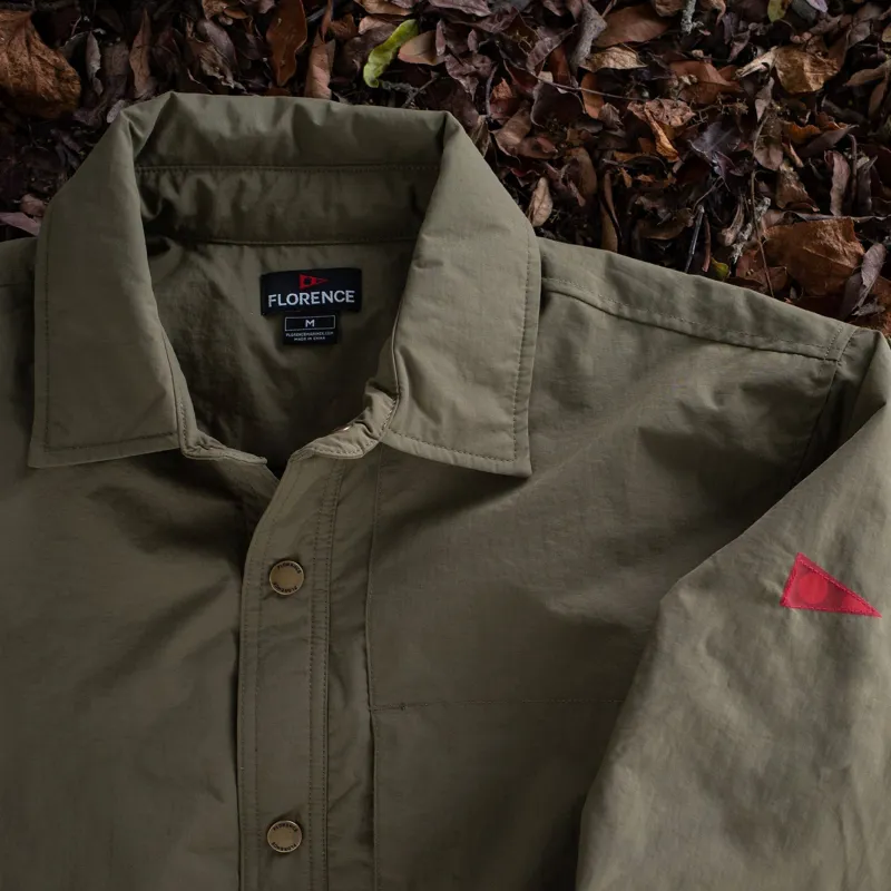 Florence Marine X Wind Pro Utility Overshirt Jacket - Burnt Olive-3