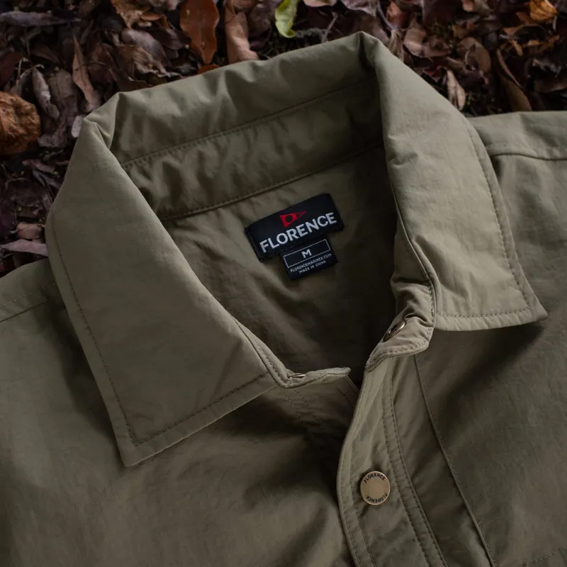 Florence Marine X Wind Pro Utility Overshirt Jacket - Burnt Olive-4