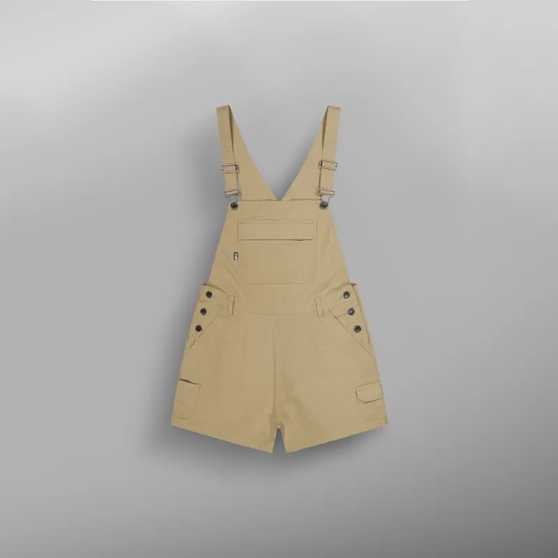 Picture Organic Clothing Baylee Overalls Dark Stone - Womens Brown Beige Playsuit