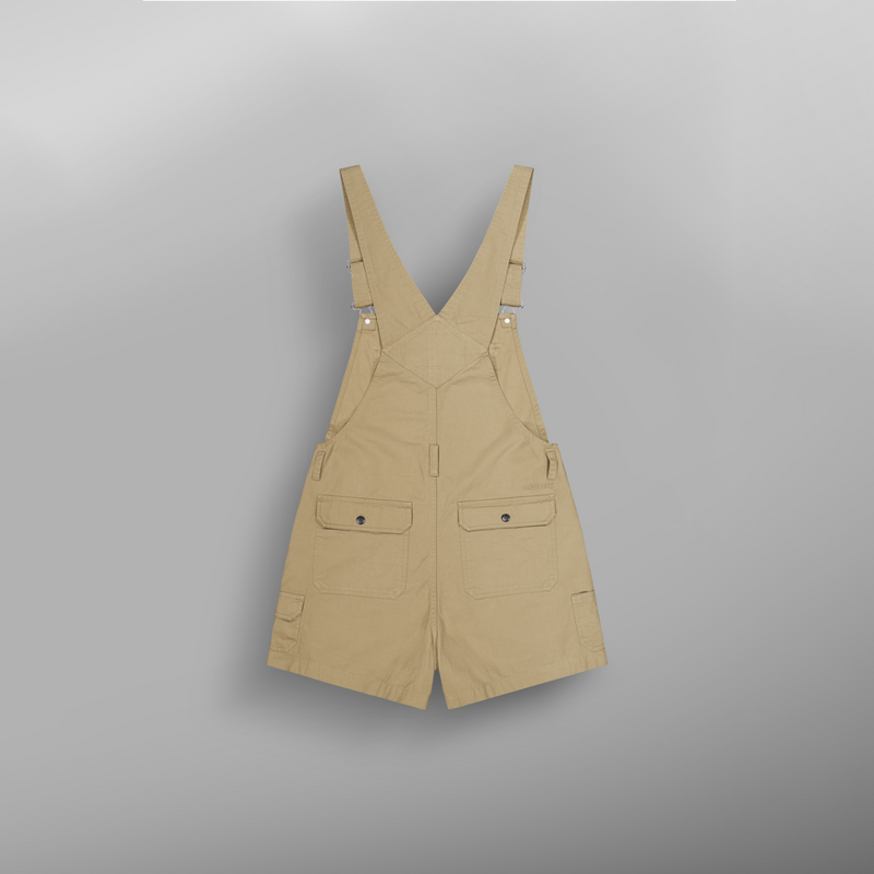 Picture Organic Clothing Baylee Overalls Dark Stone - Womens Brown Beige Playsuit-1