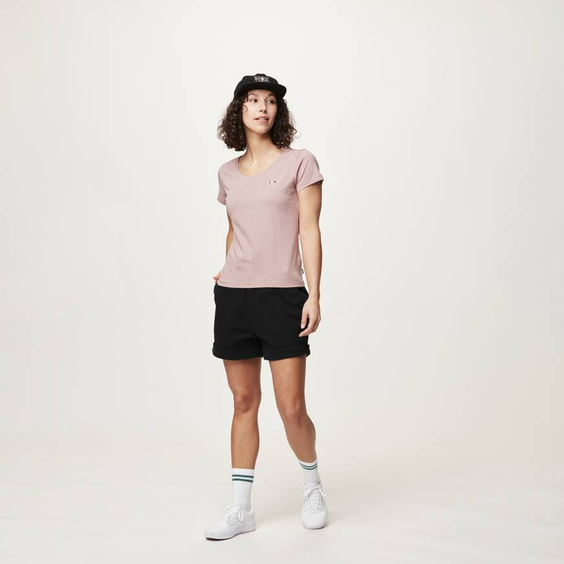 Picture Organic Clothing Basement Rev Tee Woodrose - Womens Pink T-Shirt-5